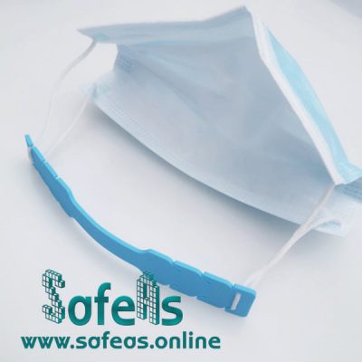 SafeAs Reusable Silicone Soft Non-Slip Adjustable Mask Ear Hook Extender